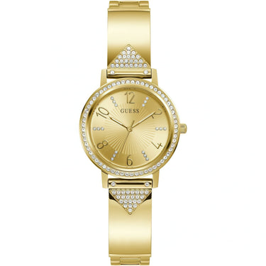 Guess Damen Armbanduhr Tri Luxe goldfarben GW0474L2